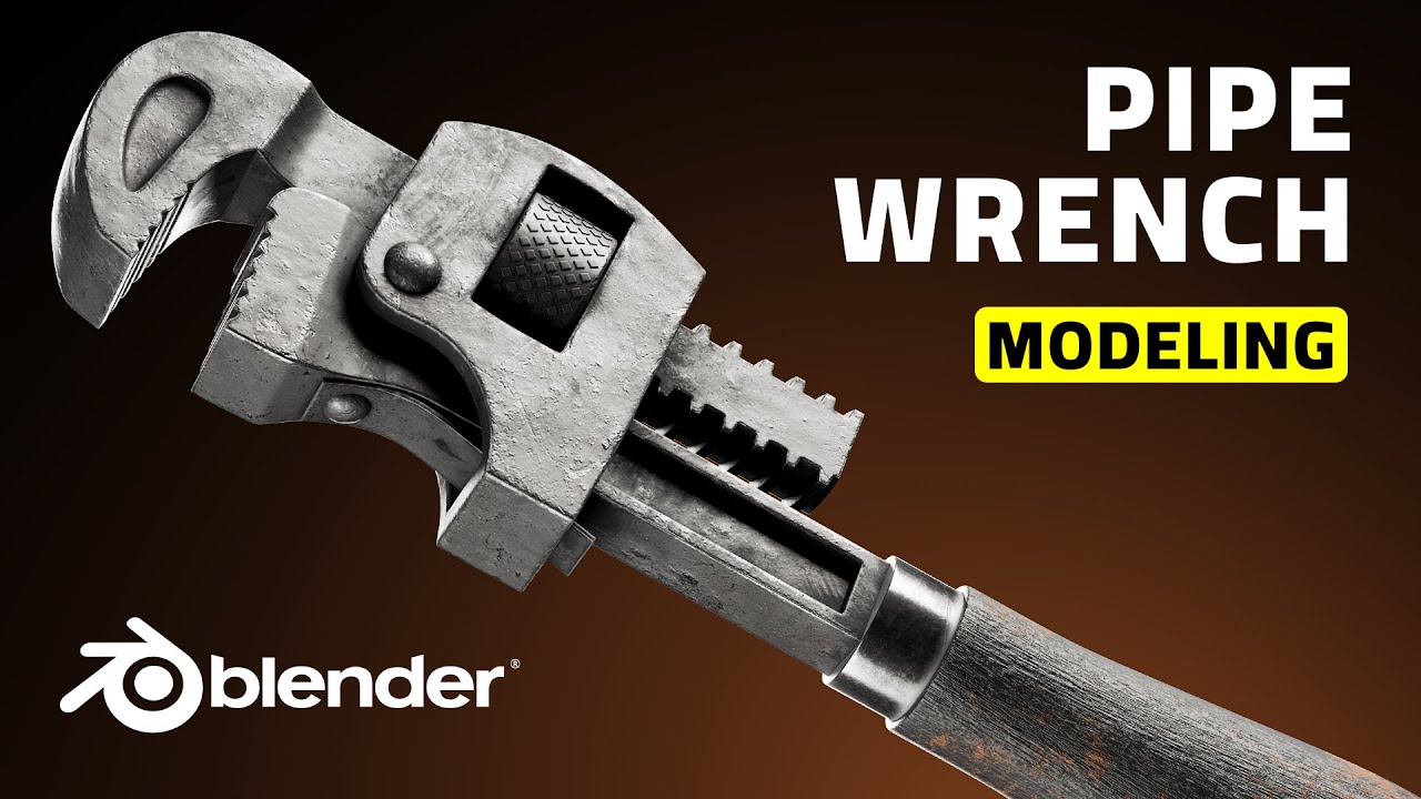 Pipe Wrench 3D Modeling in Blender
