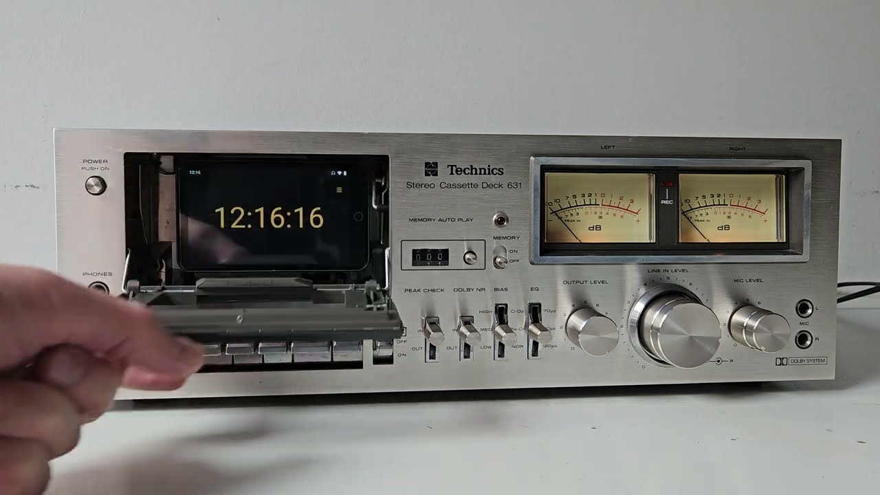 TECHNICS RS-631 converted into MP3/FLAC player and STREAMER with SPOTIFY - Tapeless Deck Project