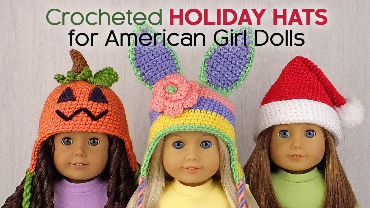 Amigurumi Holiday Hats for American Girl Dolls