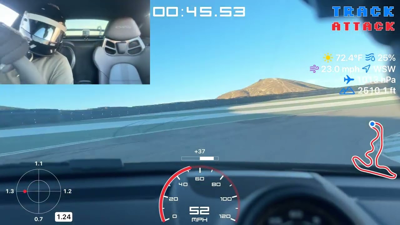 Porsche GT4RS Streets of Willow  Track 12/19/2025