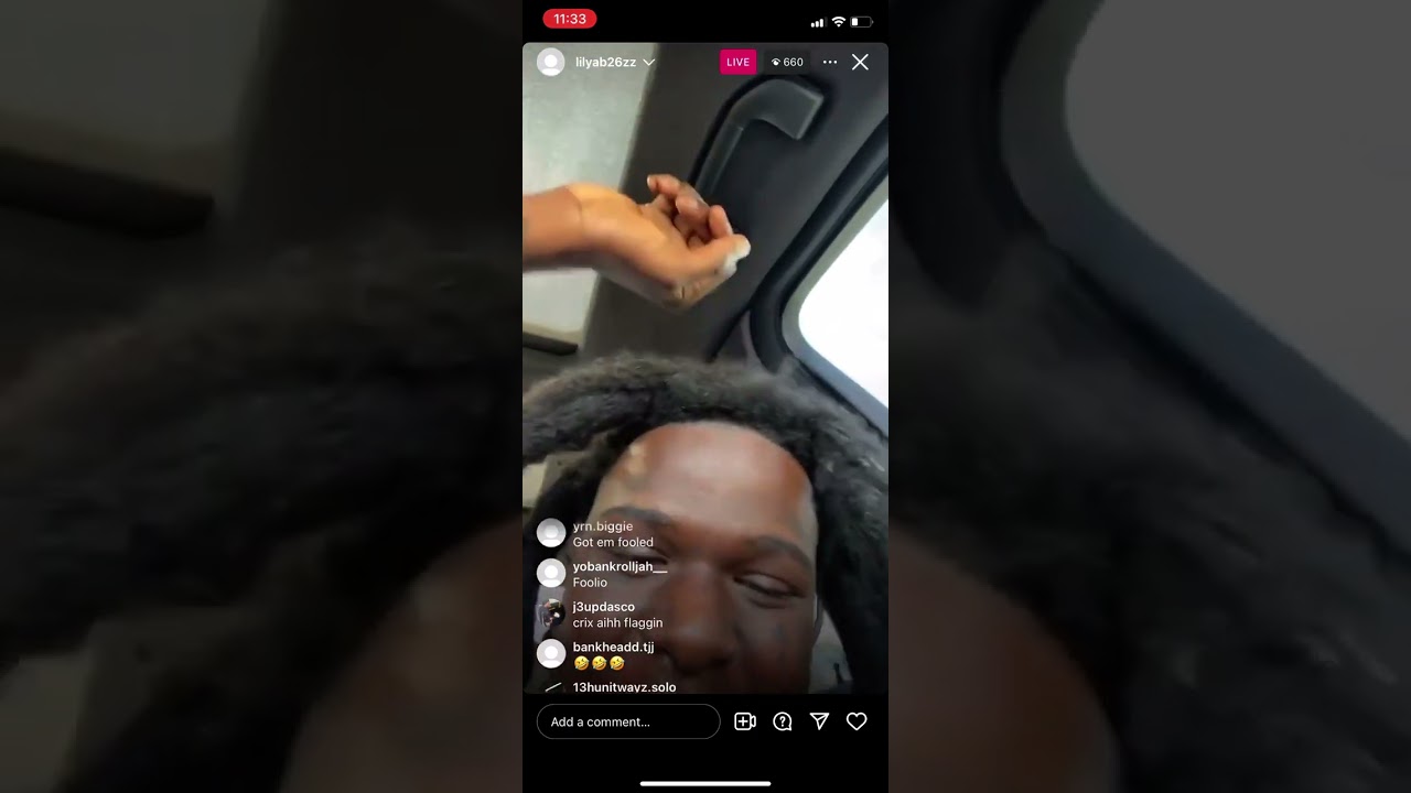 Lil yab on live after lil crix supposedly&rdquo; dropped a bag on his head and got him k!lled &ldquo;😭😭😭😭