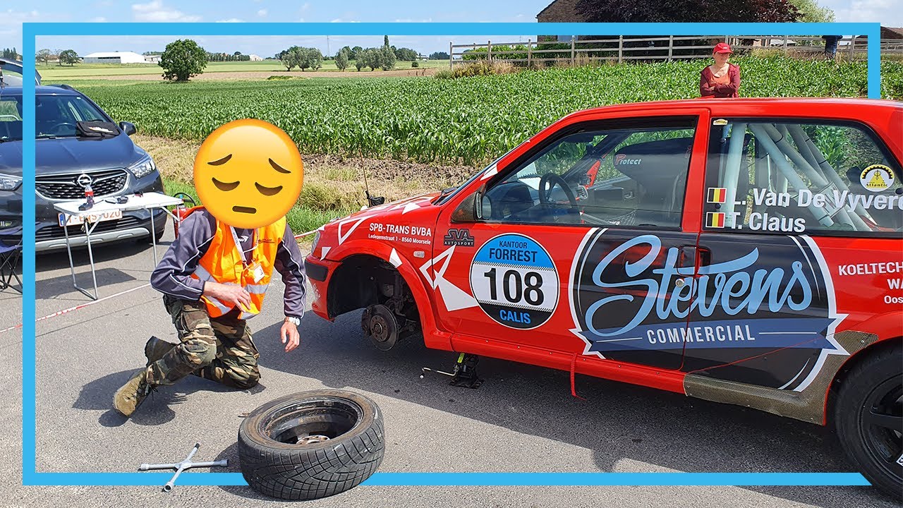 We Lost A Wheel! - 12h of Wervik Rally