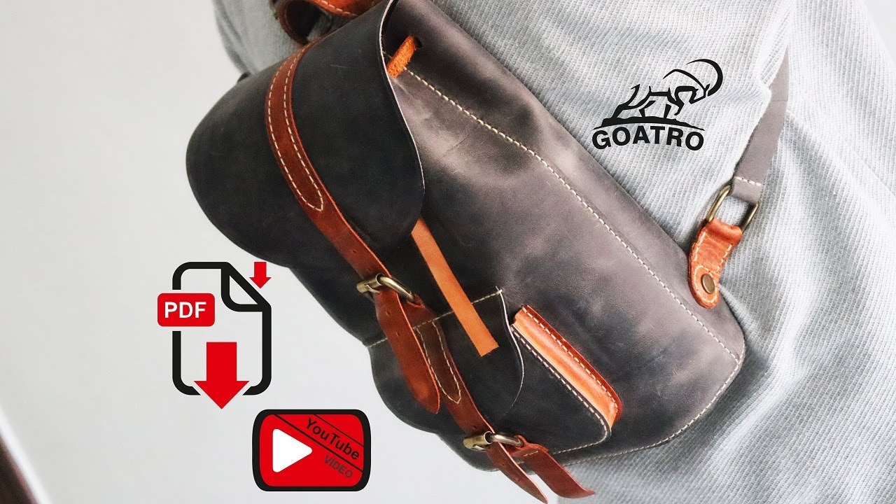 ---FREE LEATHER PATTERN---How to make a Leather Backpack -Leather Backpack Model- Leather Bag Model