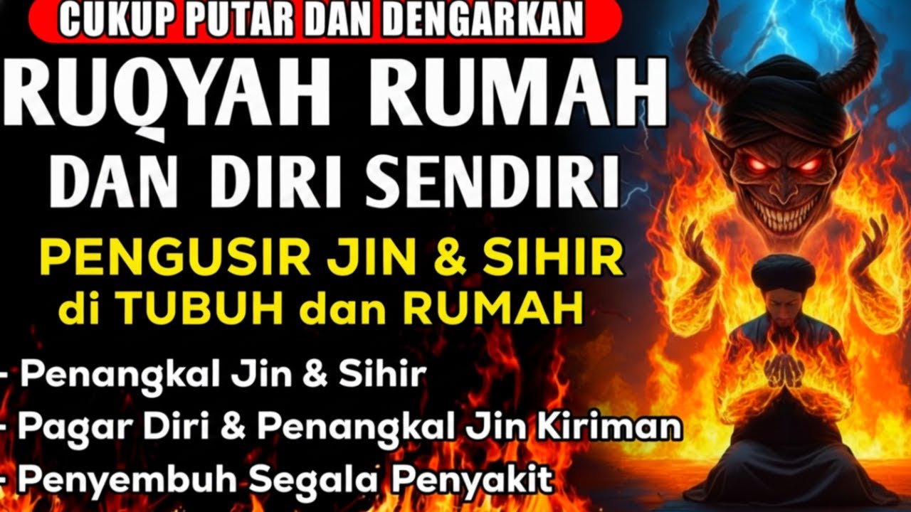 RUQYAH RUMAH PENGUSIR JIN, SETAN & SIHIR DI RUMAH & TUBUH, PENENANG HATI & PIKIRAN | ABDEL AL JAZAIR