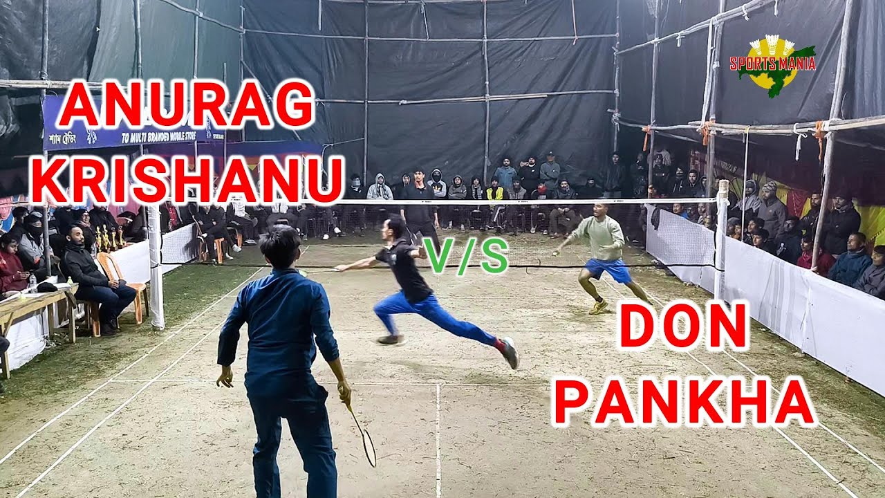 ANURAG & KRISHANU VS DON & PANKHA || PRE QTR SET 2 || BORDOULGURI BADMINTON TOURNAMENT || NICE ANGLE