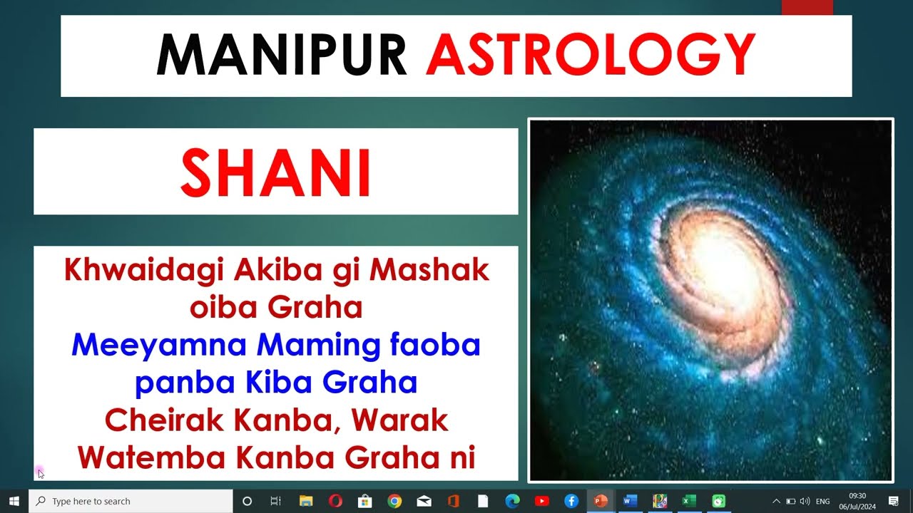 Shani Graha - The Most Dreaded Planet through the Lens of Manipur Astrology