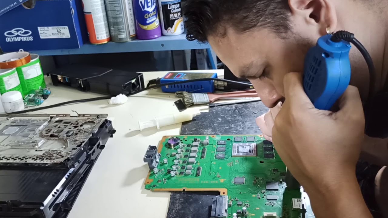PS4 Não Liga, Curto no Chipset, Ci de Rede em Curto, Reparo na Placa. 2 Dias de Trabalho! 💪😉