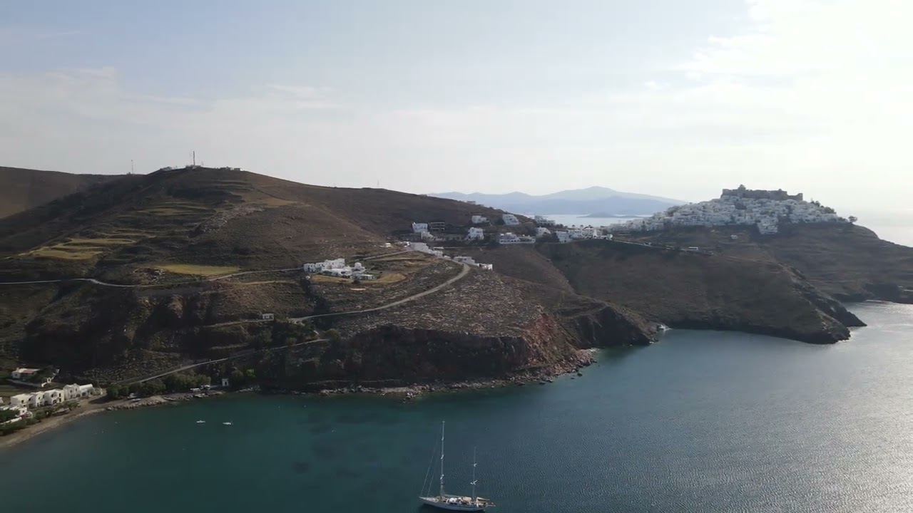 Livadi & Resevoir, Astypalea, Greece  Drone 4K