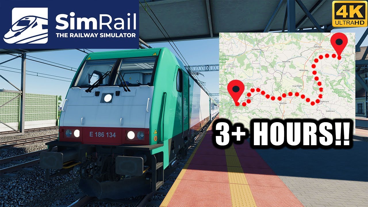 SimRail Train 14119 - Traxx 186 - Warsaw to Katowice