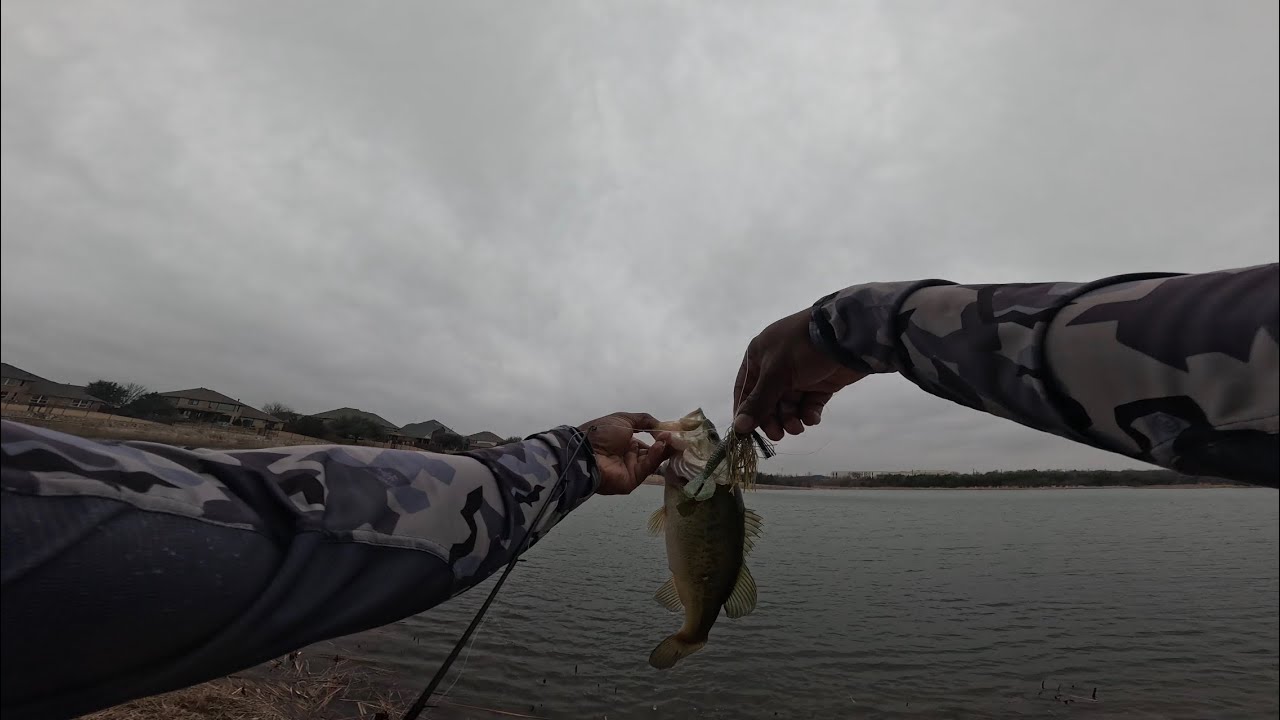 Swim Jig outing before the rain