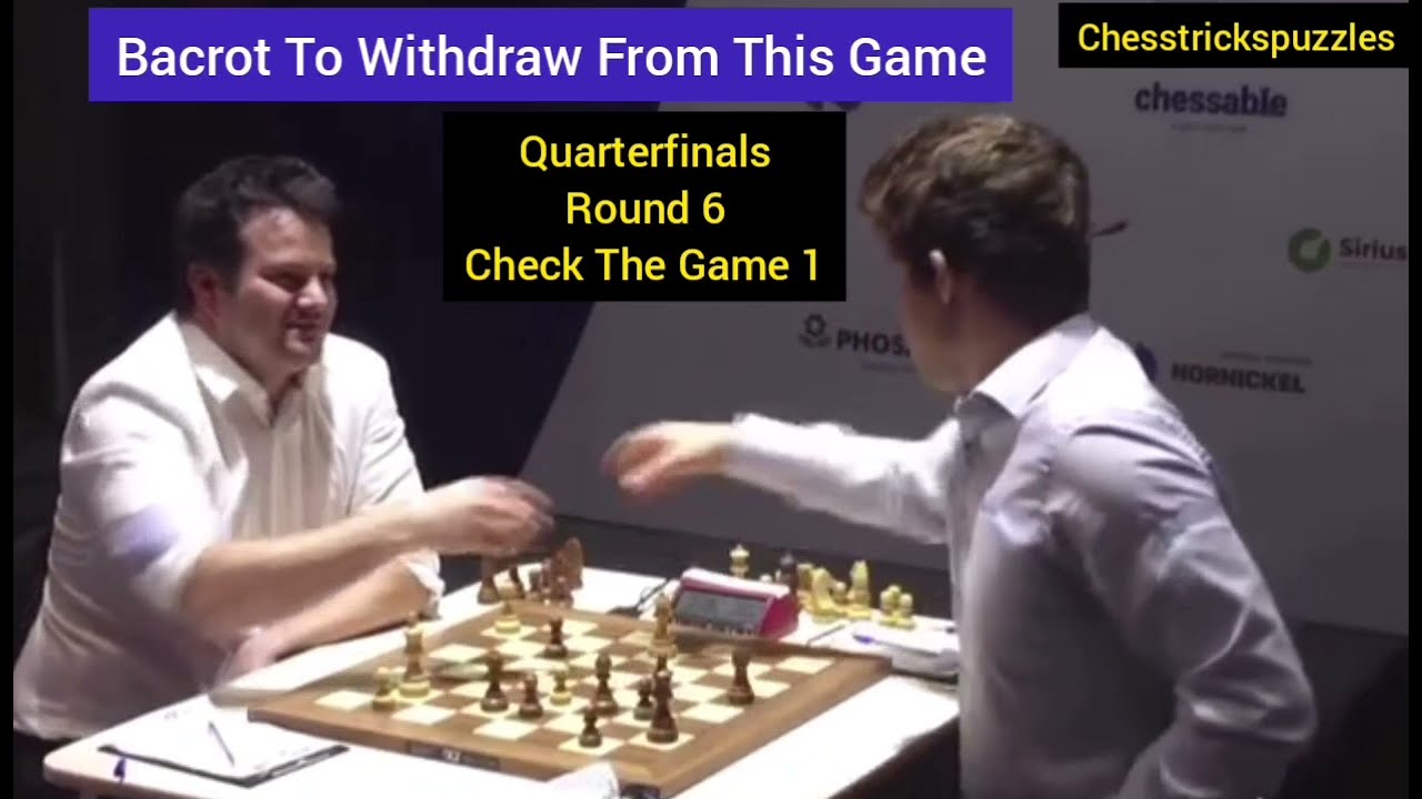 Magnus Carlsen Vs Bacrot Etienne | WORLD CUP 2021 ROUND 6 GAME  1 | Заключительная четверть