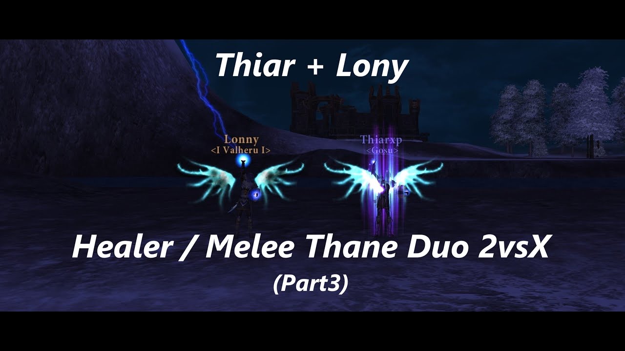 DAoC Eden Season 2 2024 - Healer PoV Thiar Lony Duo Healer/Thane (Melee) 2vsX (Part 3)