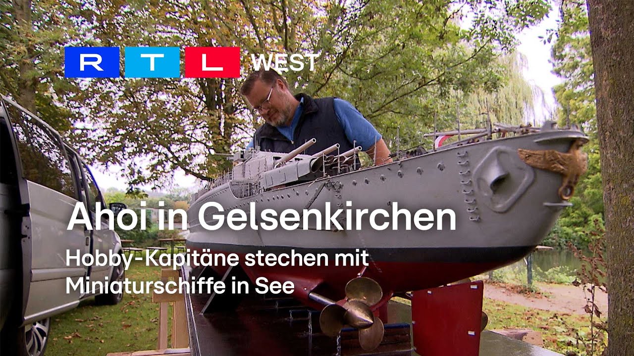 Ahoi in Gelsenkirchen: Hobby-Kapitäne stechen mit Miniaturschiffe in See | RTL WEST, 05.10.2023