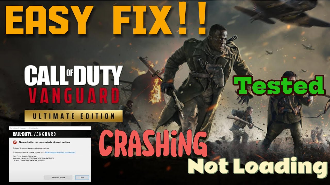 Call Of Duty Vanguard Easy Crash fixes, Application Unexpectedly Stopped, Working 100% Tested 2025