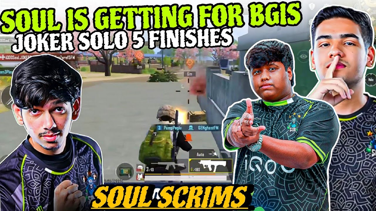 SouL Nakul Change To SOUL BATMAN 🦇 Joker 1v5 in Scrims 🔥 SouL Op Performance in Scrims ✅ S8UL
