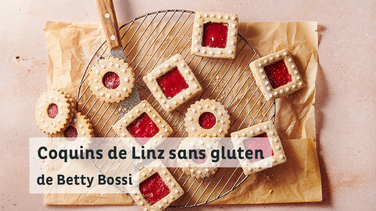 Coquins de Linz sans gluten - recette de Betty Bossi avec Coop Free From