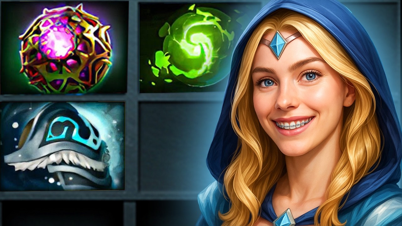 Crystal Maiden Mid Carry 1v5 – They Didn’t Expect This 🔥