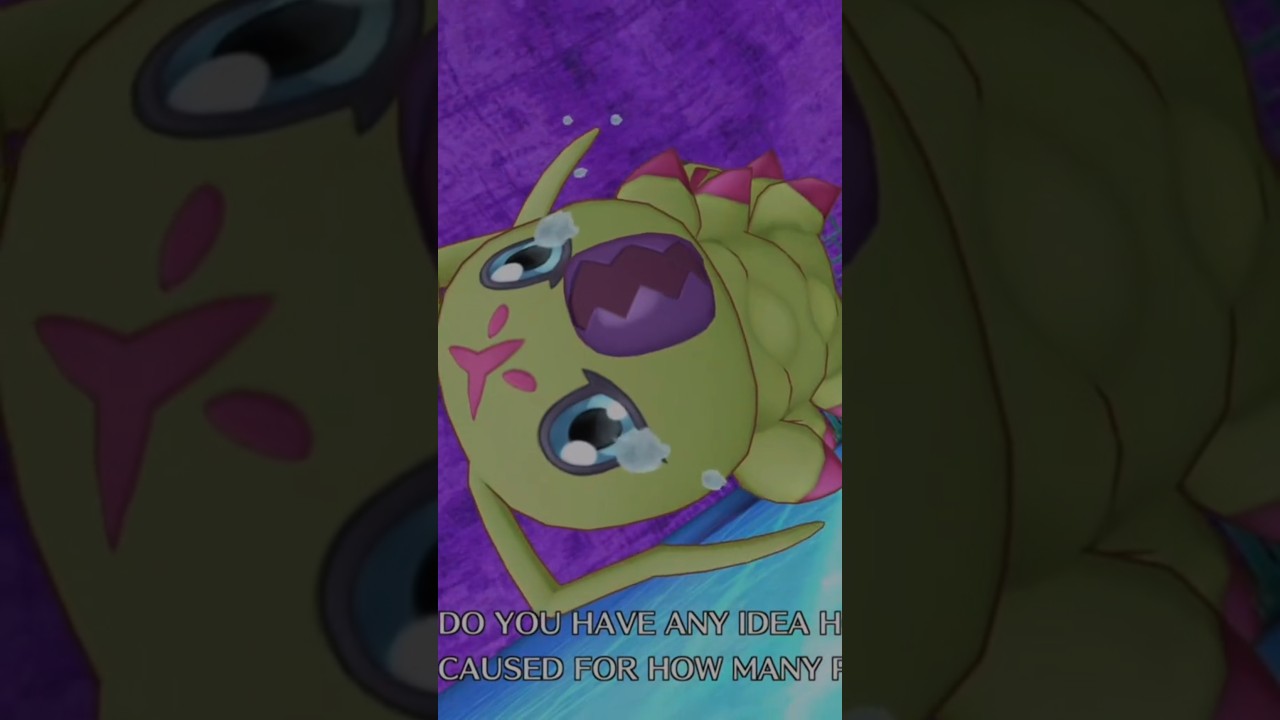 POOR WORMMON #digimon #digimonstory #cybersleuth #hackersmemory #gaming #ps4 #ps5 #shorts