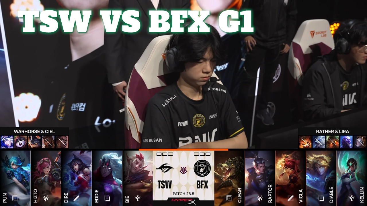 TSW vs BFX Game 1 | First Stand 2026 Group Stage Day 3 | Team Secret Whales vs BNK FEARX G1