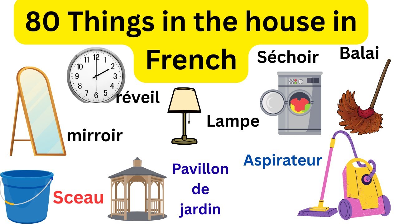 House Vocabulary/Learn Home Vocabulary In French/House Items In French