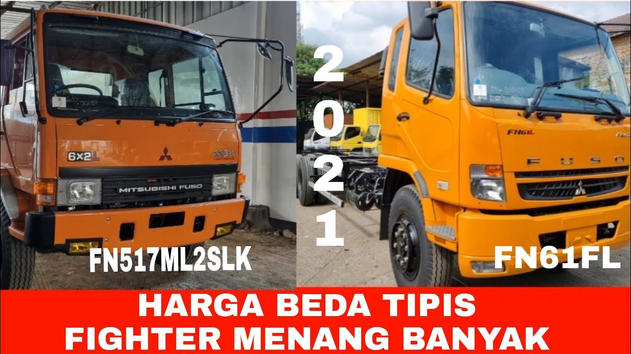 Review perbedaan tronton mitsubishi fuso FN517ML2SLK dengan mitsubishi fighter FN61FL tahun 2021