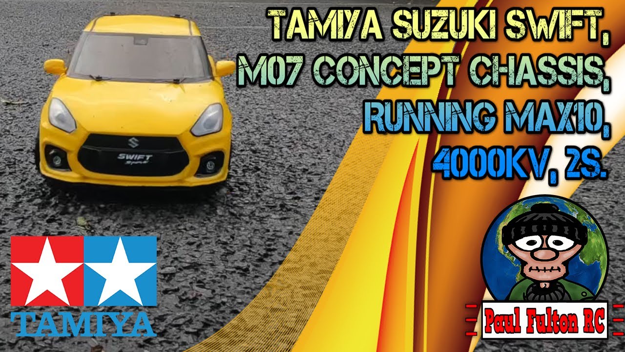 Tamiya Swift, M07 Concept chassis, running Max10, 4000kv, 2s