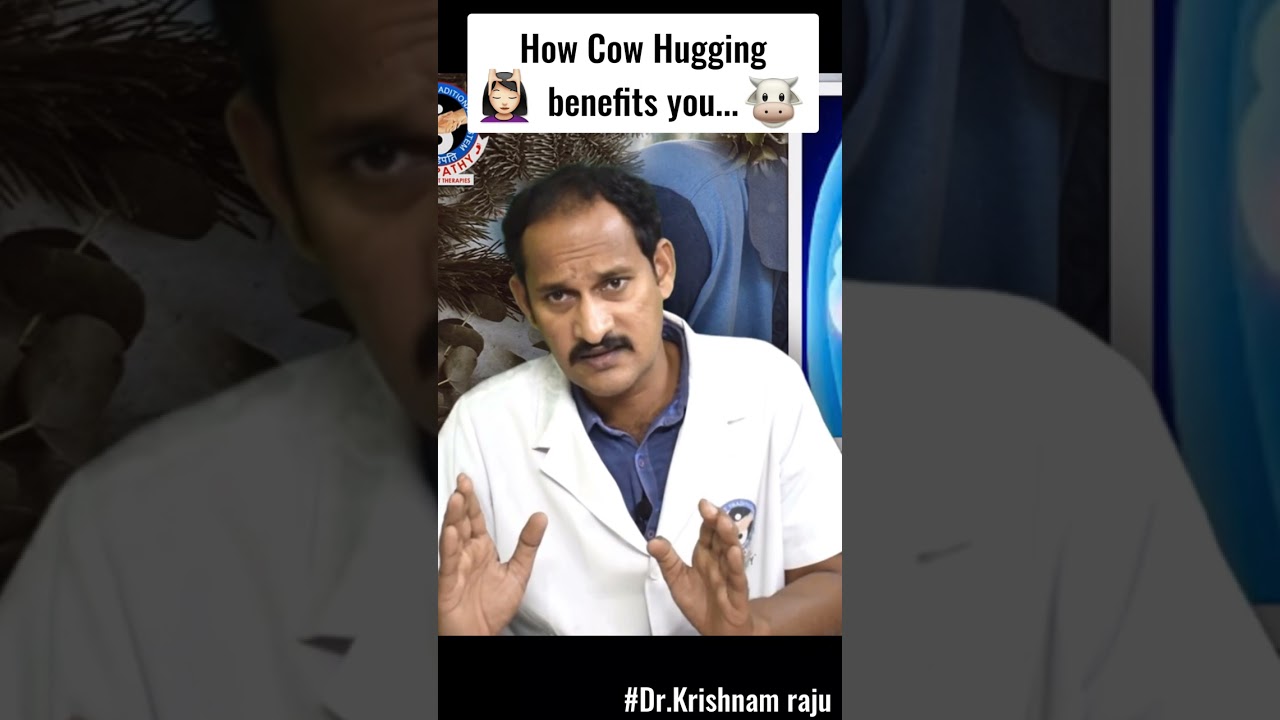 Cow Hugging can make you super positive #cowhug #Healthhacks #Dr.Krishnam raju