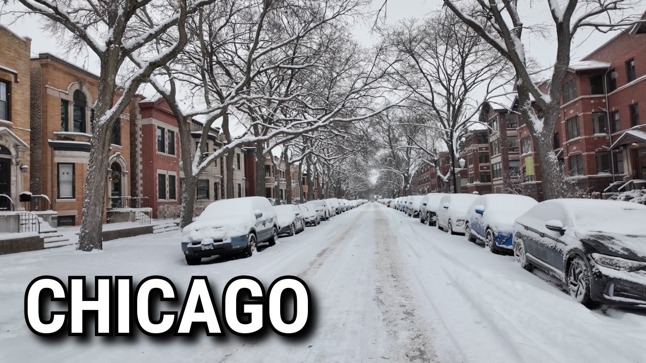 Heavy Snowfall In Chicago ❄️ Hyde Park Walking Tour On Sunday | January 25, 2026 | 4K Video