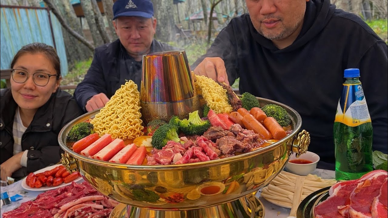 САМЫЙ ЛУЧШИЙ КИТАЙСКИЙ ХОГО В ГОРАХ АЛМАТЫ С ДЯДЬ НУРИКОМ, РУСЛАНОМ И ЛАУРОЙ
