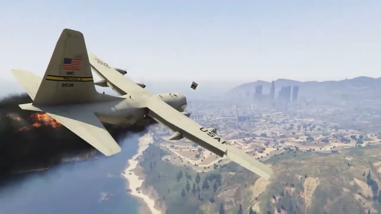 USA Fighter Jets & Helicopters Attack on Israeli Military Convoy & Airport of Tel-Aviv - GTA 5