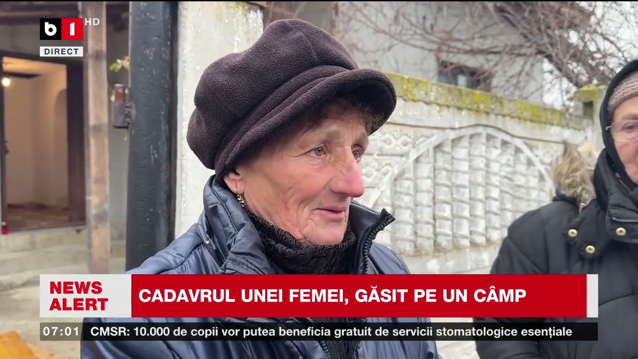 DOLJ - FEMEIE DATĂ DISPĂRUTĂ, GĂSITĂ PE UN CÂMP_Știri B1TV_4 dec. 2024
