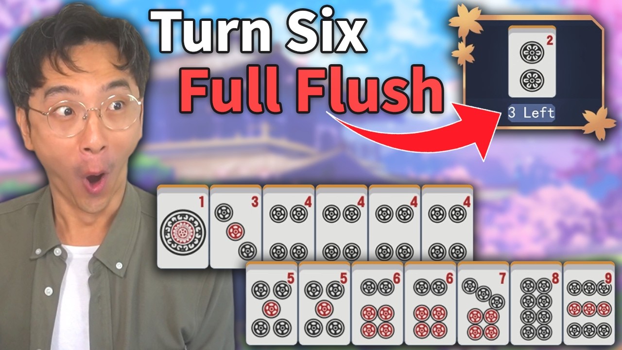 Holy Moly They Just HANDED Me A Full Flush [Mahjong Soul]