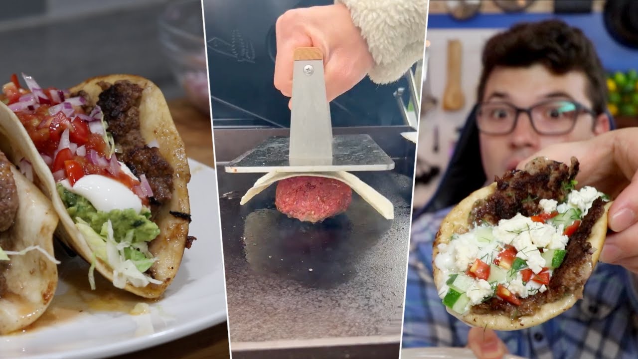 I Tested All The Tiktok Smashburger Tacos- Big Mac, Breakfast Taco, Greek,