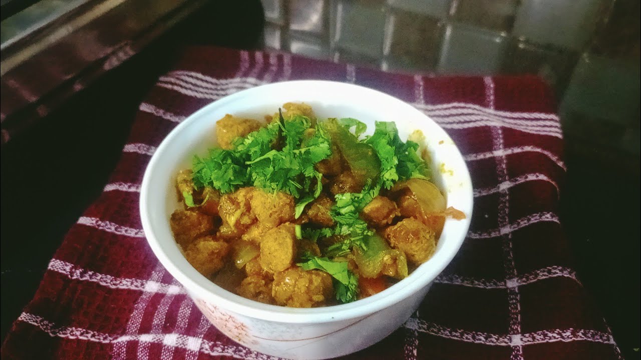 सोया टिक्का मसाला/सोयाबीन की सब्ज़ी 