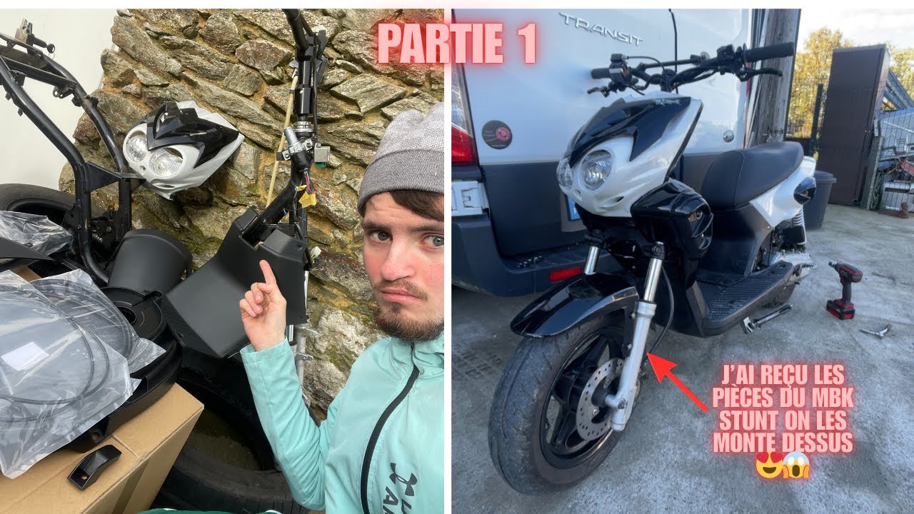 Je monte des nouvelles pièce sur mon mbk stunt 