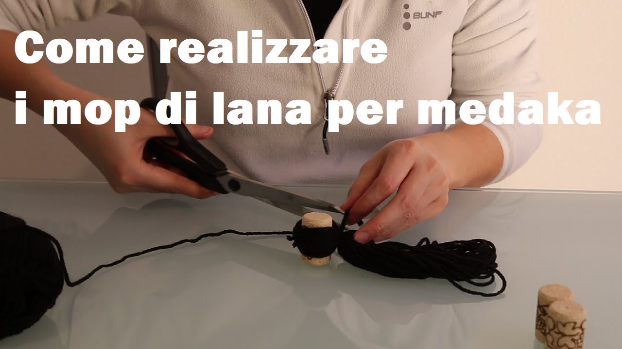 Come realizzare i mop di lana per medaka ed altri pesci