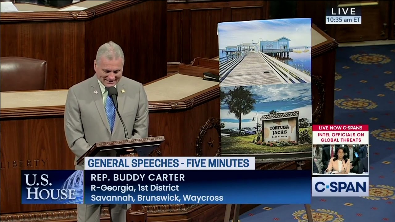 Rep. Carter Congratulates Jekyll Island&rsquo;s Best Beach Bars: The Wharf & Tortuga Jacks