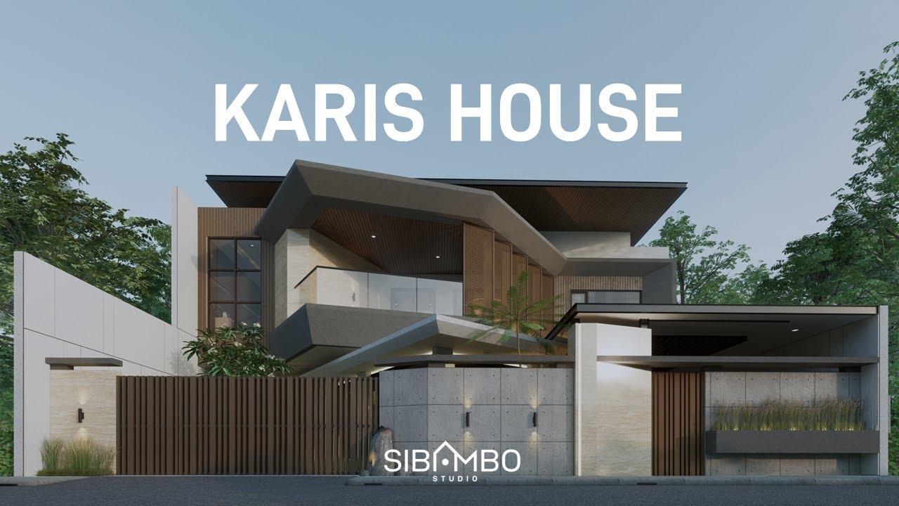 DESAIN RUMAH MODERN TROPIS 2 LANTAI 6 KAMAR TIDUR DI LAHAN 15 X 31 M | IDAMAN UNTUK ORANG TUA