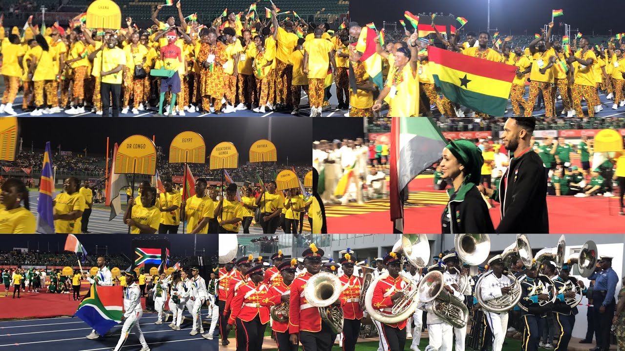 WOW 🤩 HOW GHANA & ALL 53 NATIONS ARRIVED @ ALL AFRICAN GAMES 2023 OPENING CEREMONY 🇬🇭🇳🇬🇪🇬🇿🇦