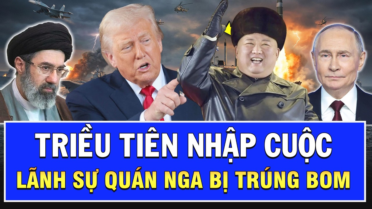 Tên lửa Iran bắn nát hạm đội 5 của Mỹ, Triều Tiên lên tiếng nhập cuộc, lãnh sự quán Nga bị trúng bom