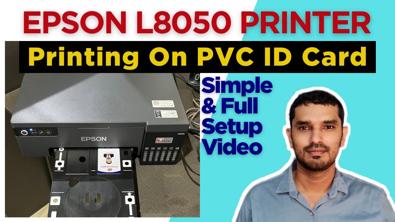 Epson L8050 Printer:How to PVC ID Card Printing