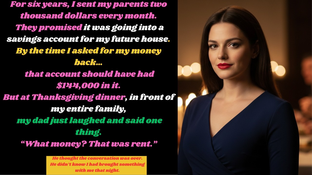 At Thanksgiving My Dad Said My $144K Was “Rent” — Then I Played The Recording