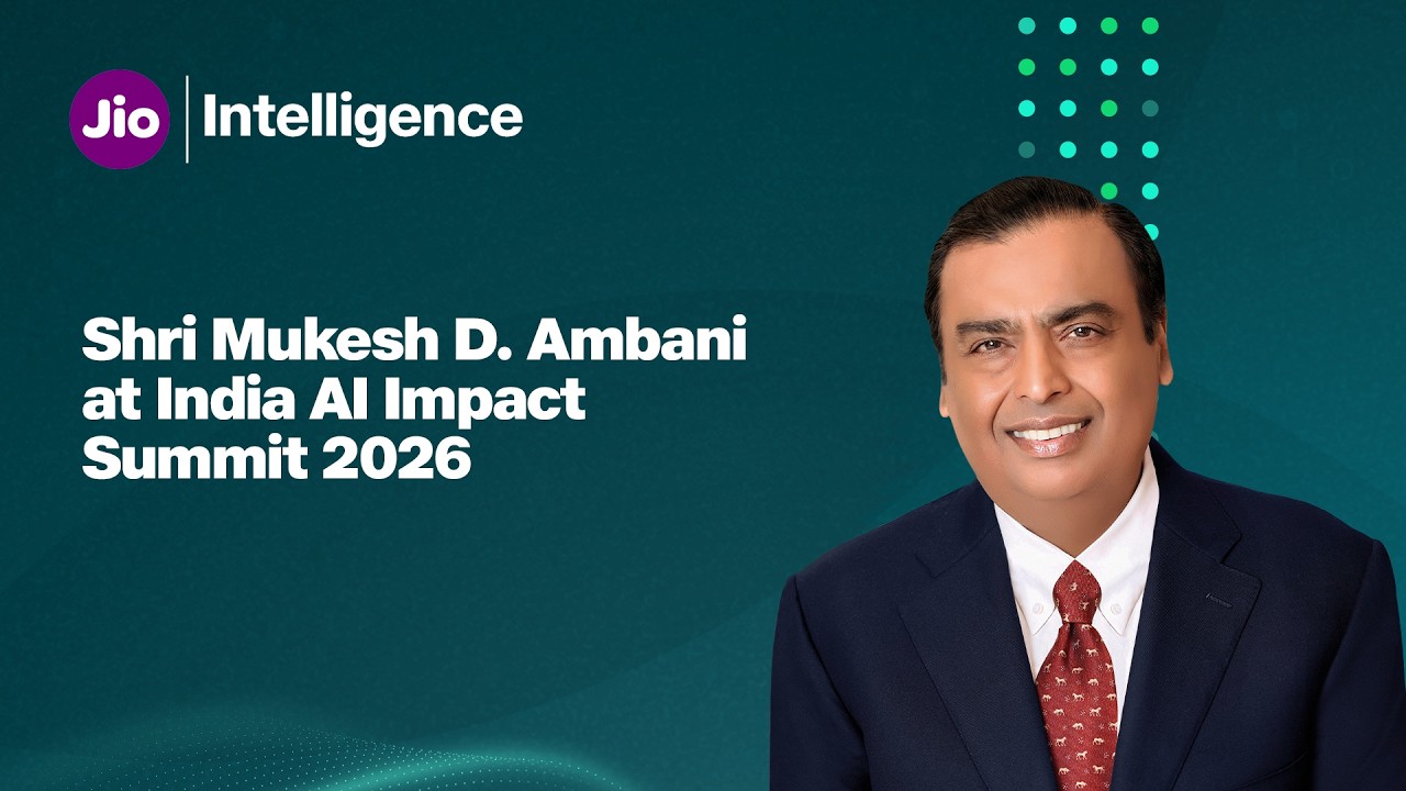 Shri Mukesh D Ambani, CMD, RIL addressed the AI Impact Summit 2026 in New Delhi #AIImpactSummit