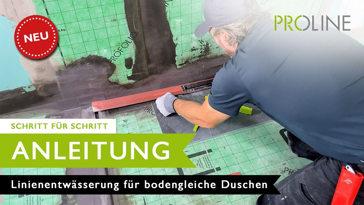 Linienentwässerung für perfekte bodengleiche Duschen mit PROCHANNELd-line (2021)