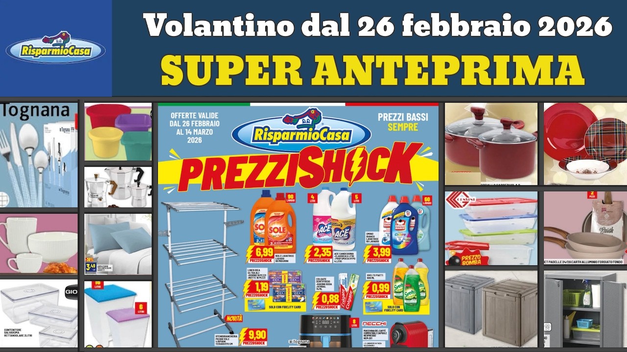 volantino RISPARMIOCASA dal 26 febbraio 2026 ✅ #anteprima SottoCosto 🔥 Offerte e promozioni