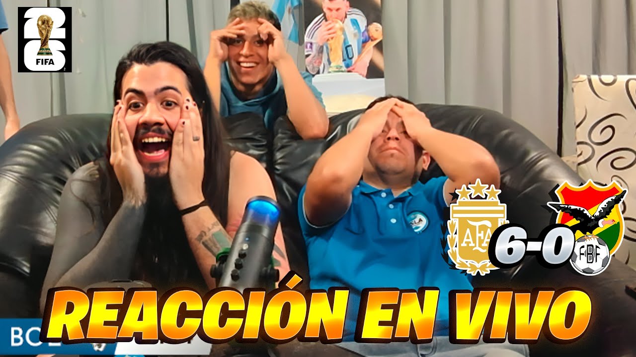 REACCIÓN EN VIVO - ARGENTINA 🇦🇷 6-0 BOLIVIA 🇧🇴 - FECHA 10 - ELIMINATORIAS MUNDIAL 2026 🏆