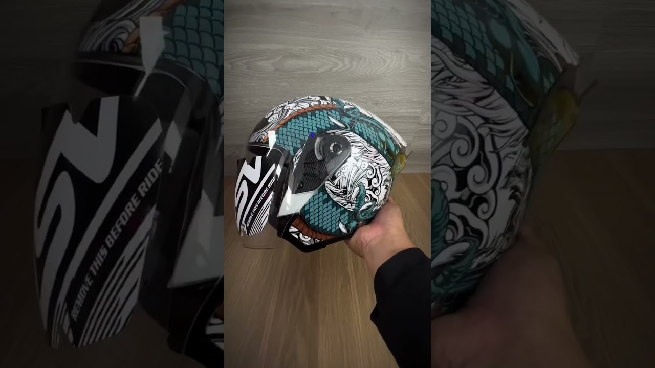 Unboxing Helm Open/Half Face RSV Windtail Ryujin #shorts
