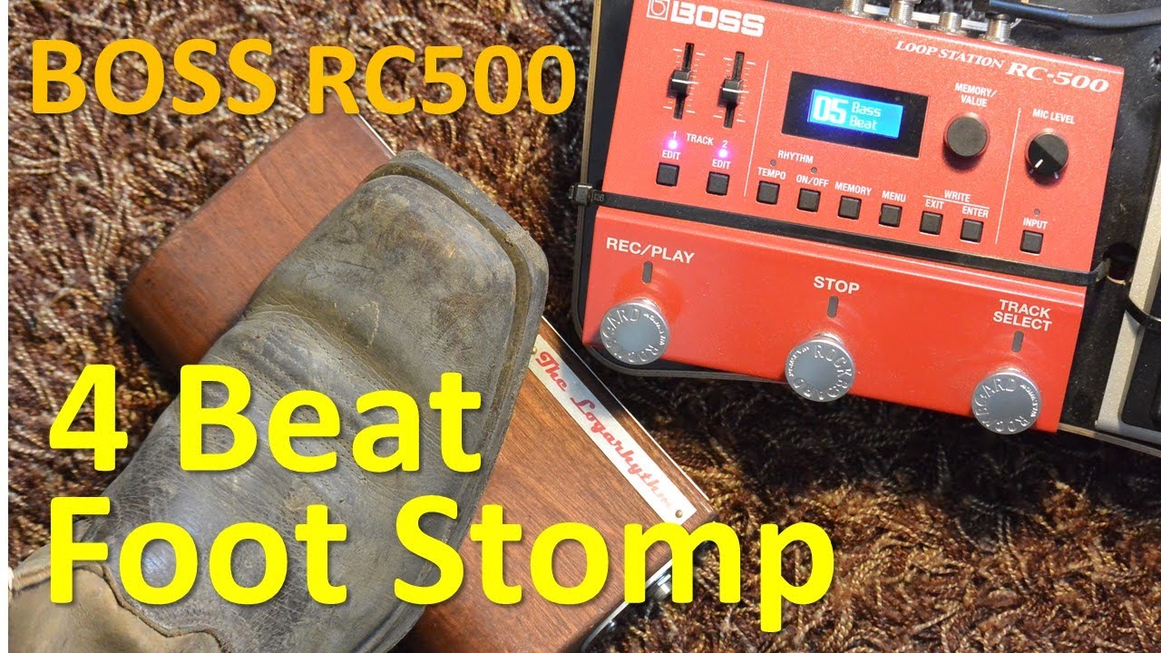 Using the BOSS RC500 for foot stomp rhythm