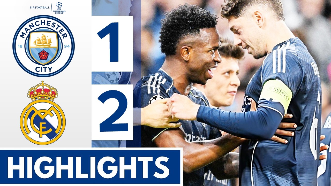 Real Madrid vs Manchester City 2-1 - Highlights & Goals - Vinicius Junior & Haaland Goal