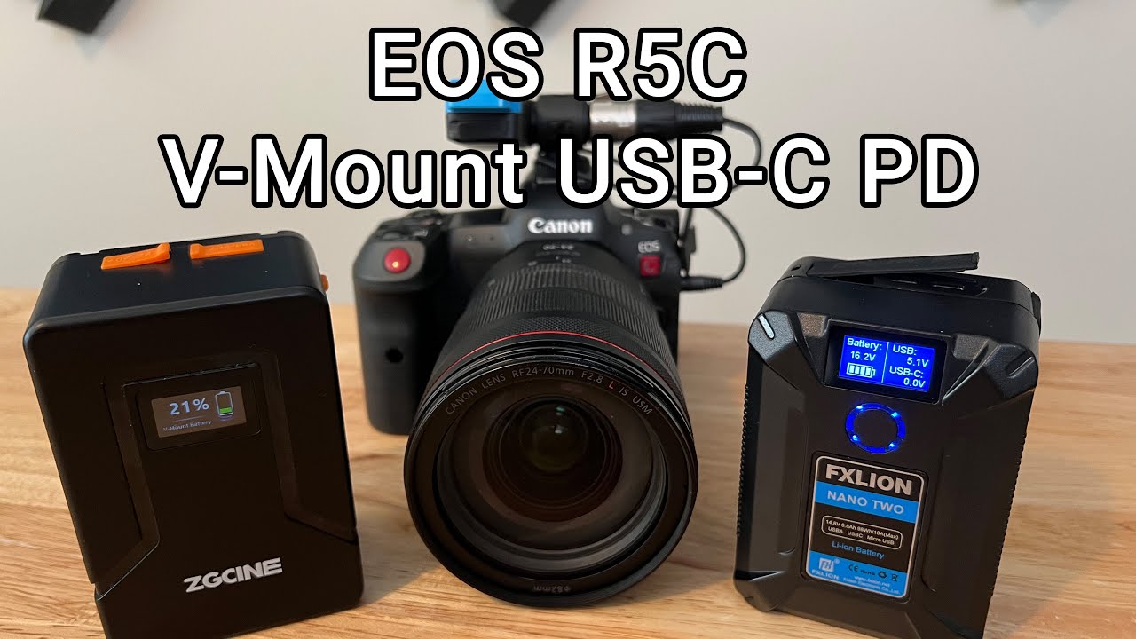 Canon R5C V-Mount USB-C PD  | FXLION NANO TWO | ZGCINE V-99